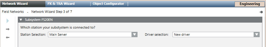 Select the BACnet Driver