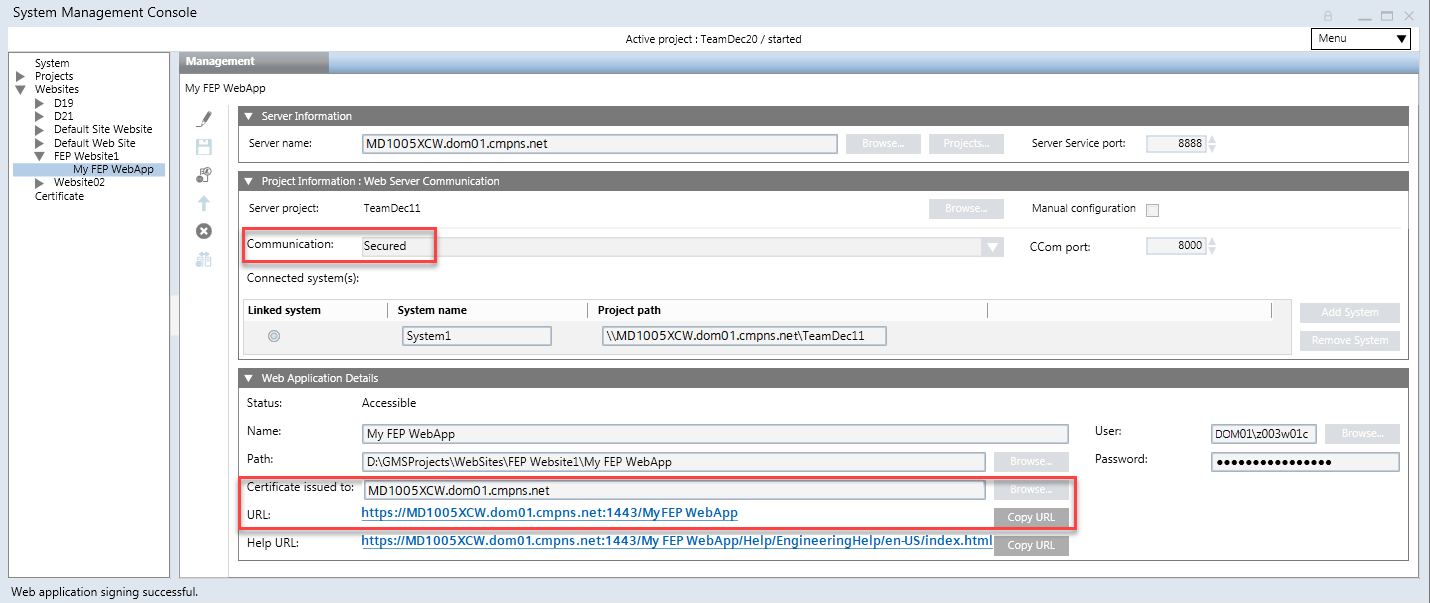 Web Application Creation on Remote Web Server (IIS) Hosted on Client/FEP