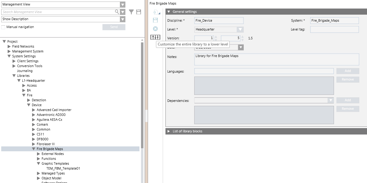 Step1: Customize the entire library
