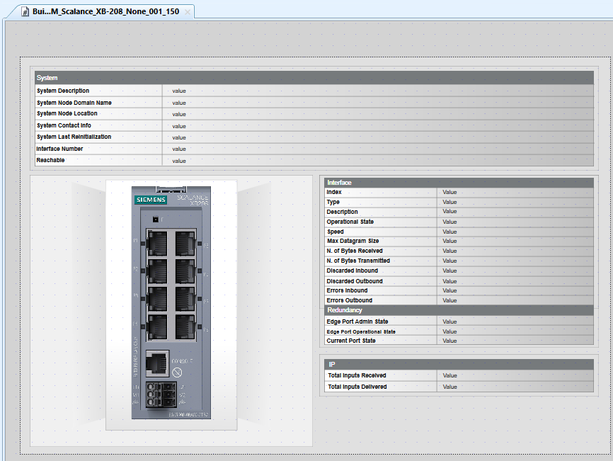 Scalance XB-208 Engineering Graphic Template